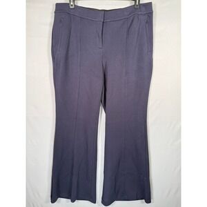 Lane Bryant Womens Flare Mid Rise Pants Navy Blue Size 20‎ New With Tags
